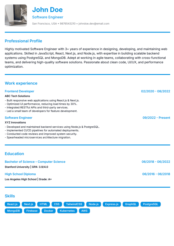 Resume Preview